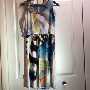 Multi pattern summer dress coverup